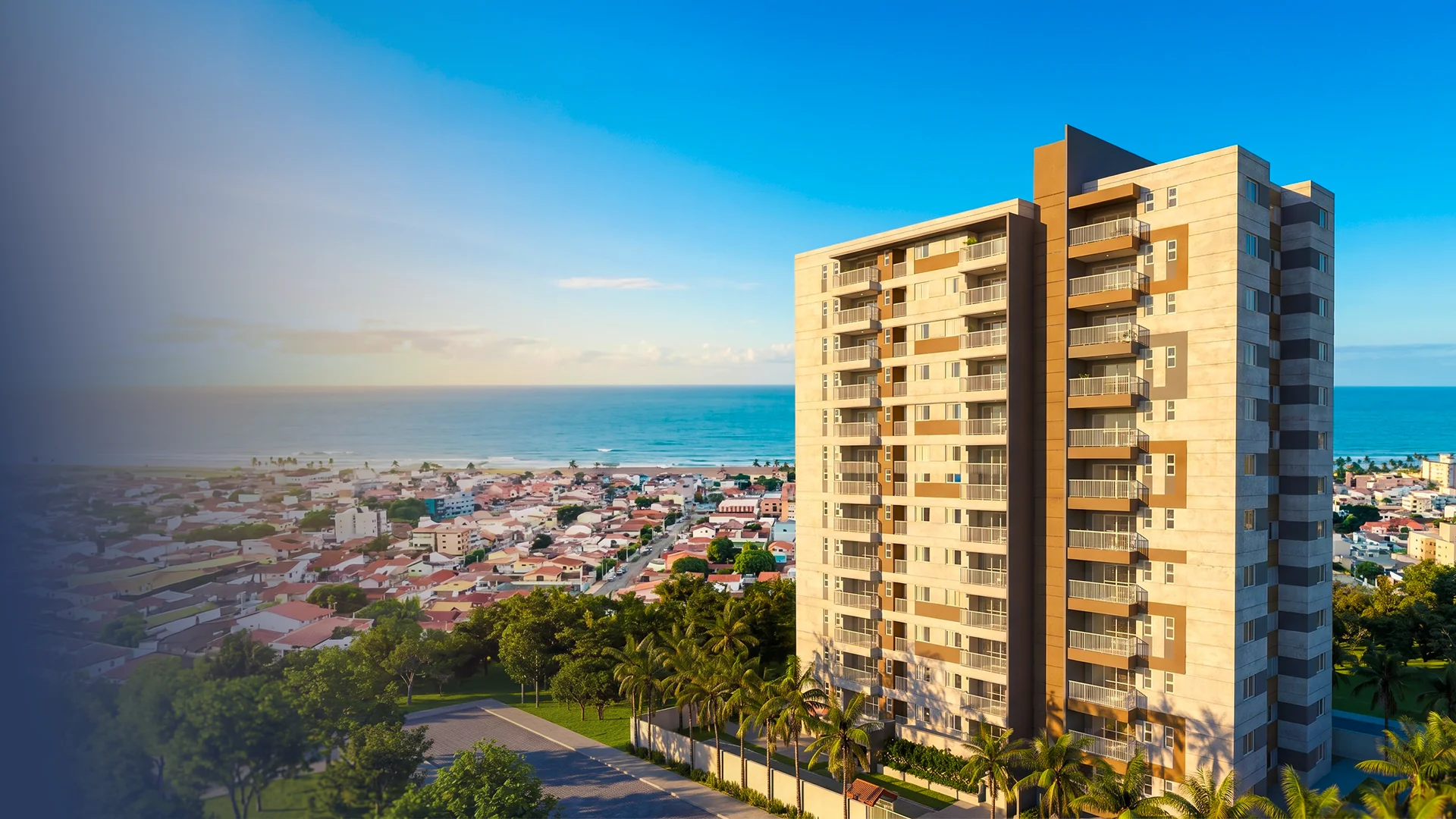 Vista do Condomínio CASA FORT Peruíbe próximo à praia